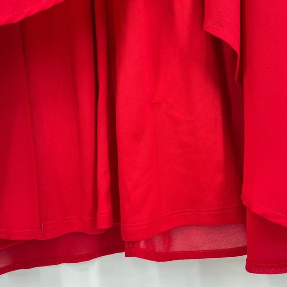 New Lulu's Small Calle Red Ruffled Sleeveless Maxi Dress Sexy Party Cocktail - Picture 6 of 11